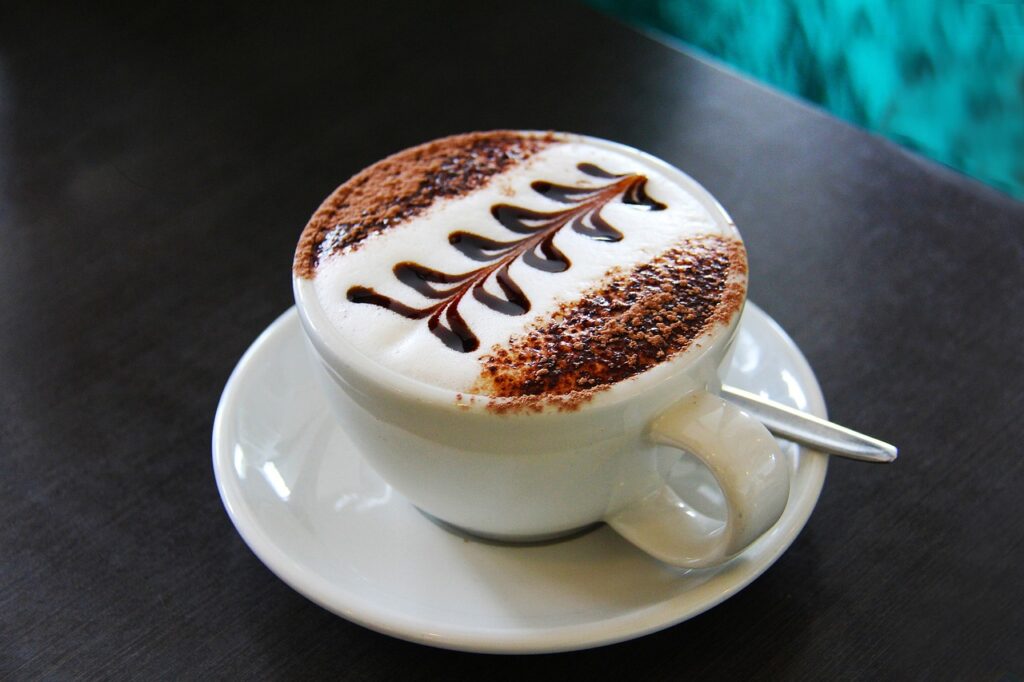 latte, cappuccino, flat white